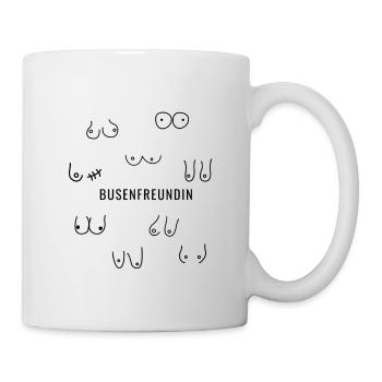 Busenfreundin Busenfreundinnen Geschenk - Tasse - Weiß - Rechts