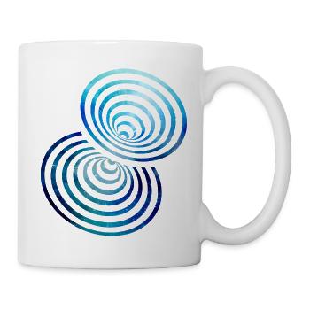 Weltraum Universum Form psychedelisch Illusion - Tasse - Weiß - Rechts
