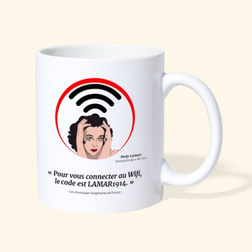 Hedy Lamarr inventrice du Wi-Fiview 1 Hedy Lamarr - Mug blanc
