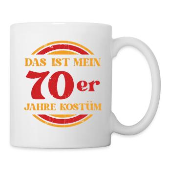 Das ist mein 70er Jahre Kostüm - Tasse - Weiß - Rechts