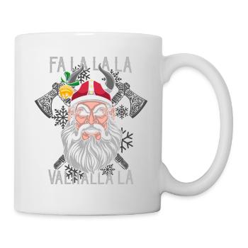 Fa La La La La Valhalla La Viking Santa - Mug - white - Right