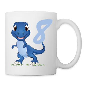 Sweet Dino pour vos 8 ans - Mug blanc - blanc - Droite
