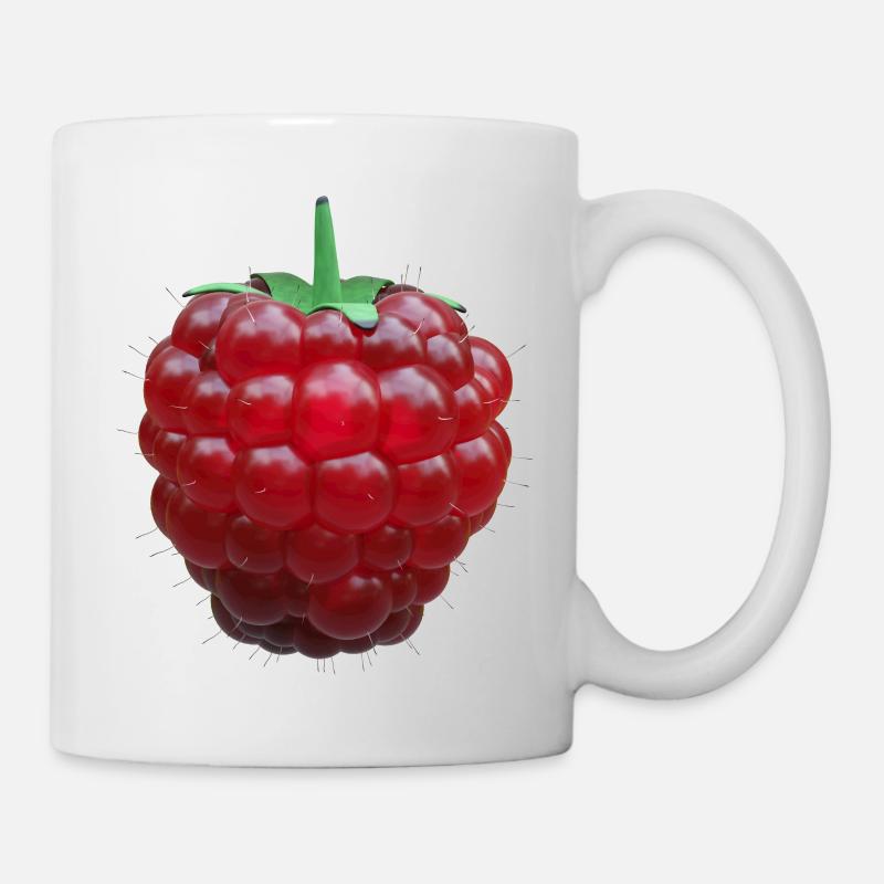 Himbeere - Tasse - Weiß