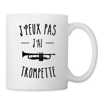 je peux pas j'ai TROMPETTE - Mug blanc - blanc - Droite