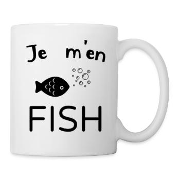 Je m' en fish humour jeu de mots cadeau drôle - Mug blanc - blanc - Droite