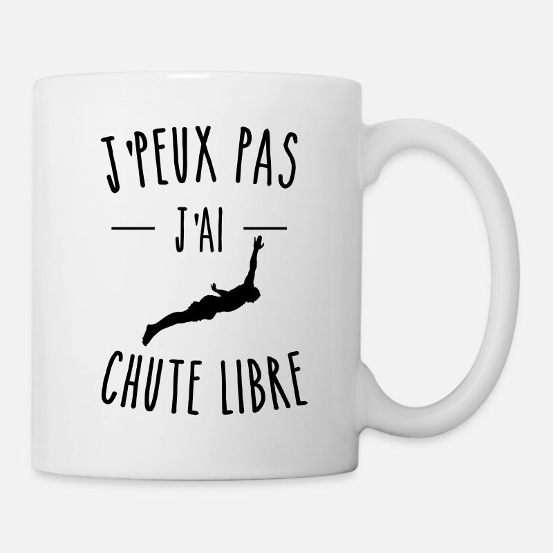 je peux pas j'ai chute libre humour - Mug blanc - blanc
