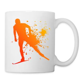 Cross-Country Classic Hommes Femmes Patinage de fond - Mug blanc - blanc - Droite