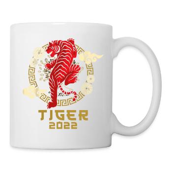 Frohes Chinesisches Neujahr 2022 - Sternzeichen - Tasse - Weiß - Rechts