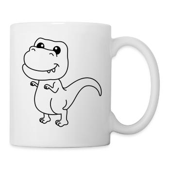 Dinosaur T-Rex Comic - Mug - white - Right