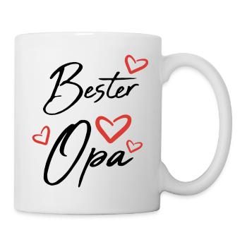 Bester Opa - Tasse - Weiß - Rechts