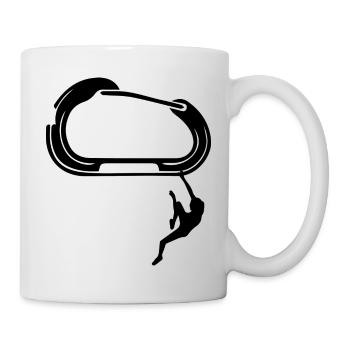 Bouldern Klettern Climbing - Tasse - Weiß - Rechts