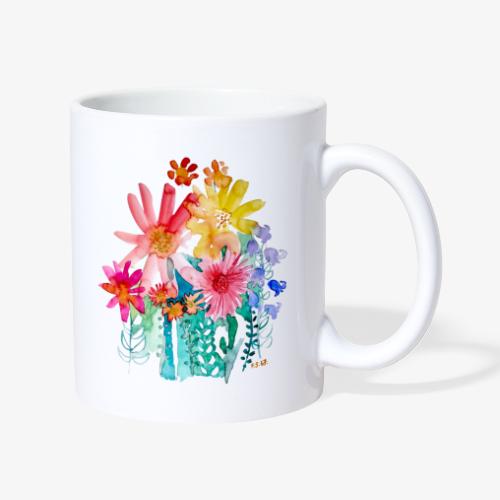 Blumenstrauß aquarell - Tasse