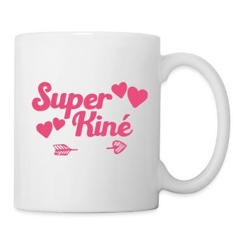Je suis une Super kiné qui déchire - Mug blanc - blanc - Droite