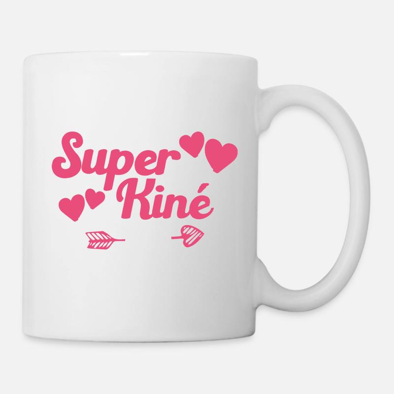 Je suis une Super kiné qui déchire - Mug blanc - blanc
