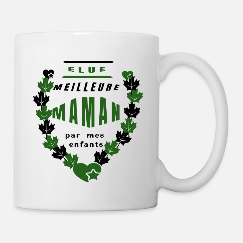 Élue meilleure maman. - Mug blanc - blanc