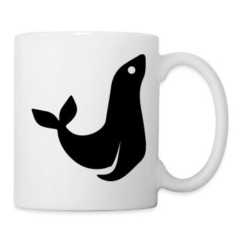 seehund tier - Tasse - Weiß - Rechts