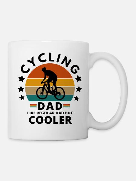 cycling dad - Mug - white