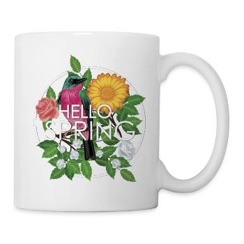 Bonjour le printemps - Mug blanc - blanc - Droite