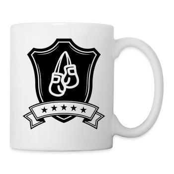 Boxen Boxhandschuhe schild - Tasse - Weiß - Rechts