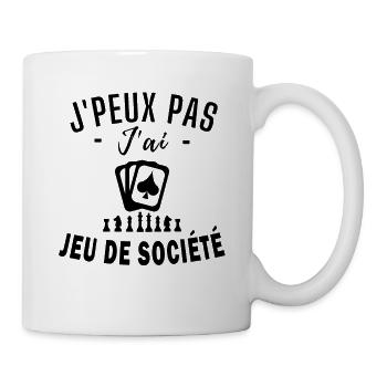 jeu de société - humour jeu de société - Mug blanc - blanc - Droite