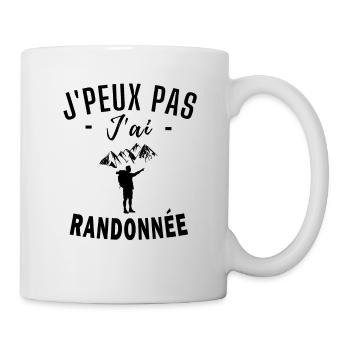 randonnée - humour randonnée - Mug blanc - blanc - Droite