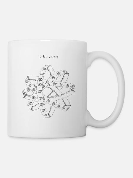 Thron Engel Throne Ophanim Tusche Illustration - Tasse - Weiß