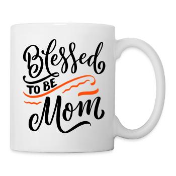 Gesegnete Mama Blessed Mom Schwanger Pregnant - Mug - white - Right