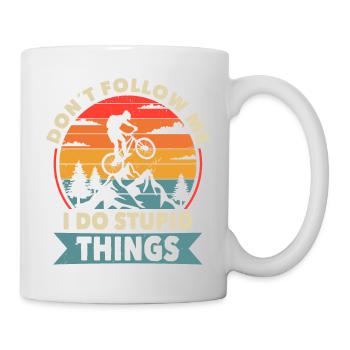 Vtt balades dangereuses VTT - Mug blanc - blanc - Droite