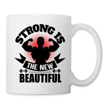 strong is the new beautiful - Mug - white - Right