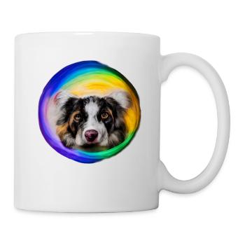 Rainbow Dog Australian Shepherd - Mug - white - Right