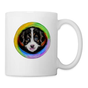 Rainbow Dog Australian Shepherd - Mug - white - Right