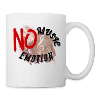 No music no émotion - Mug blanc - blanc - Droite