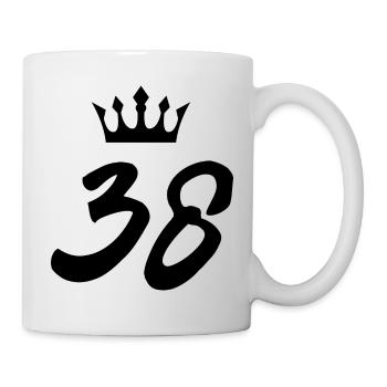 38 Couronne numérique - Mug blanc - blanc - Droite