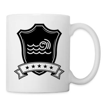 Armoiries Wave - Mug blanc - blanc - Droite