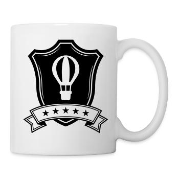Armoiries de montgolfières - Mug blanc - blanc - Droite