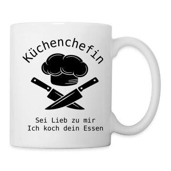 Küchenchefin - Tasse - Weiß - Rechts