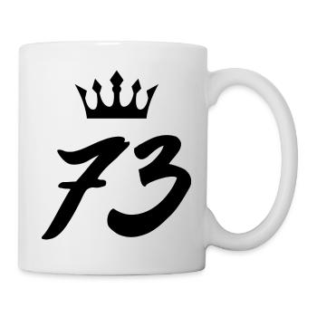 73 Couronne numérique - Mug blanc - blanc - Droite