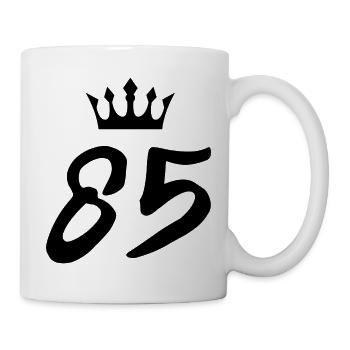 85 Number crown - Mug - white - Right
