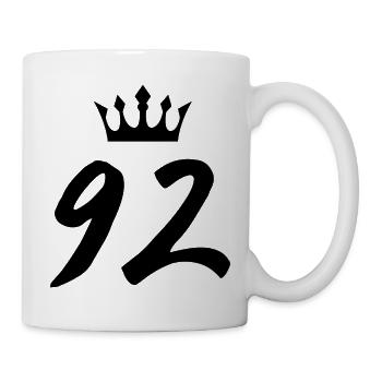 92 Number crown - Mug - white - Right
