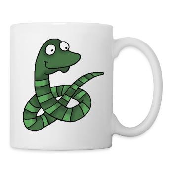 Schlange 1 - Tasse - Weiß - Rechts