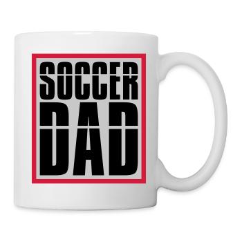 Cool Soccer Dad Logo - Mug blanc - blanc - Droite