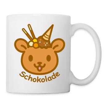 Eisbär Schokolade - Tasse - Weiß - Rechts