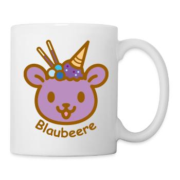 Eisbär Blaubeere - Tasse - Weiß - Rechts