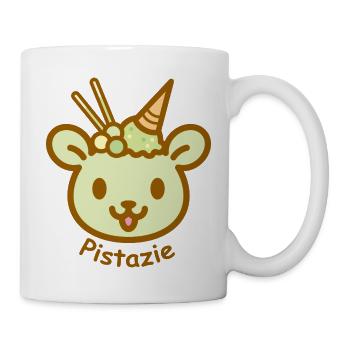 Eisbär Pistazie - Tasse - Weiß - Rechts