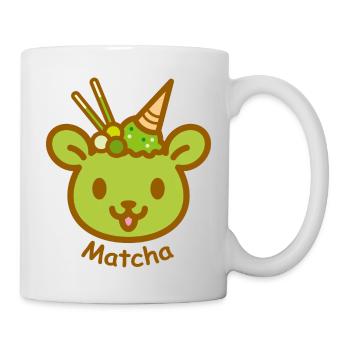 Eisbär Matcha - Tasse - Weiß - Rechts