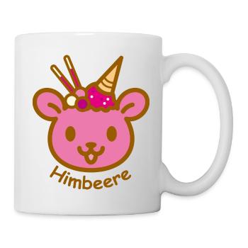 Eisbär Himbeere - Tasse - Weiß - Rechts