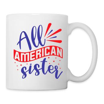 All american sister - Mug - white - Right
