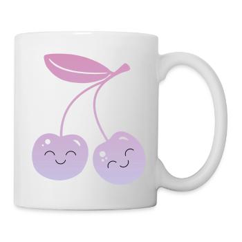 Cerises Kawaii - Mug blanc - blanc - Droite