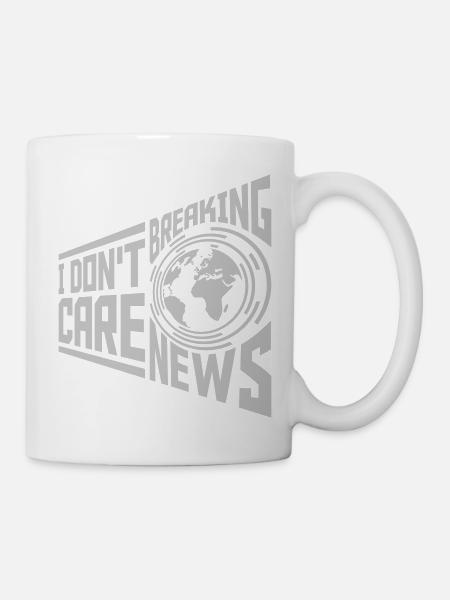 Breaking news don t - Tasse - Weiß