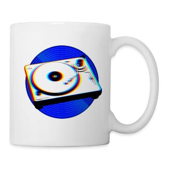Record Turntable Music Retro - Mug - white - Right